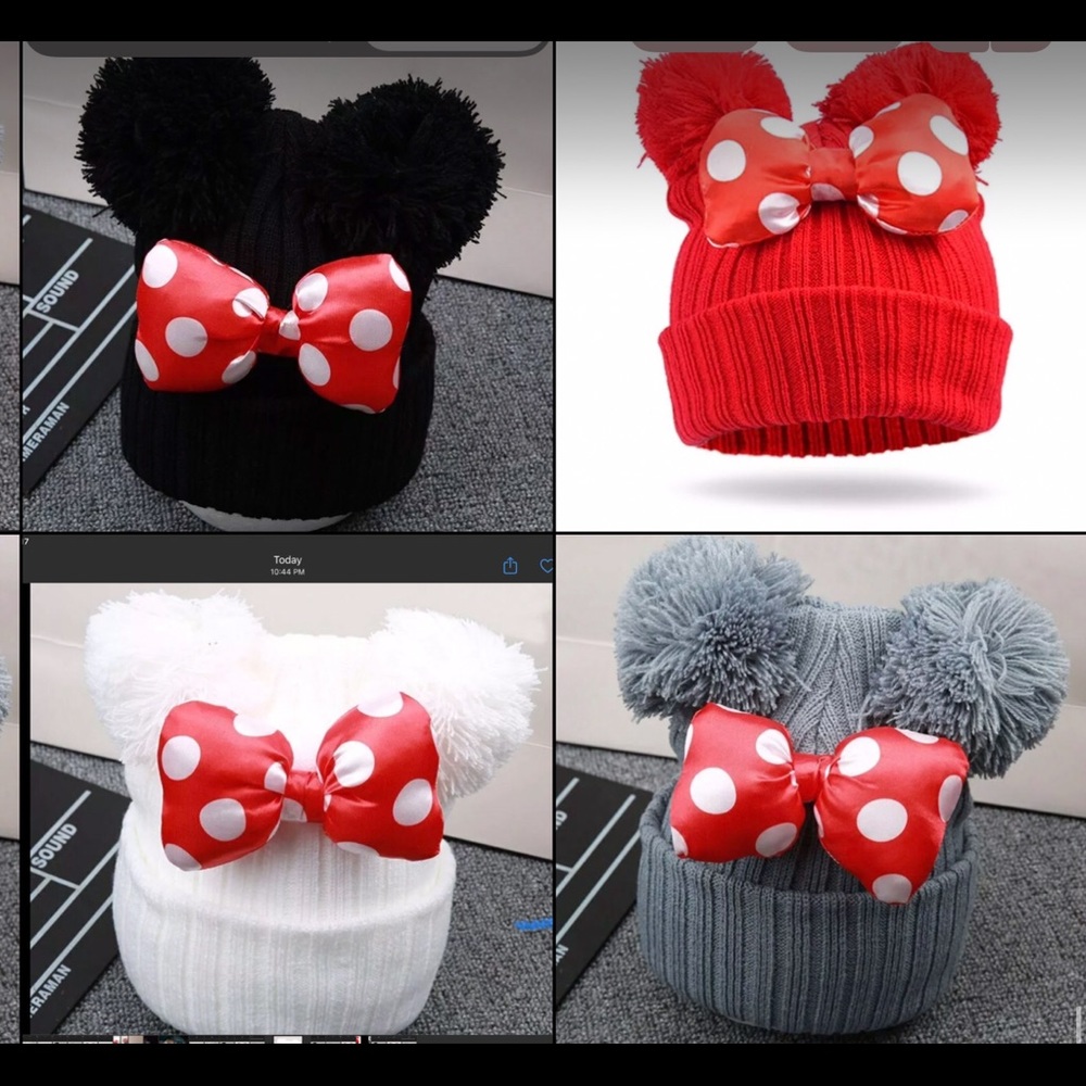 New Sweet Mickey /Minnie Mouse Hat multiple Colors